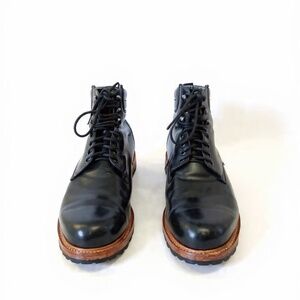 Goodyear Welt All Leather Black Boots with Brown Soles. Size 11.5.